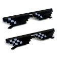 INS Black Thug Life Glasses Beach Glasses Thuglife 8bit Men New Mosaic Glasses Two-dimensional Sunglasses. 