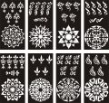 Different Designs Mehndi Stencils Stickers Reuseable . 