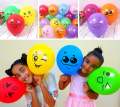 20 Smiley Emoji Faces Balloons Pack For KIds Birthday Party Decoration. 