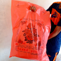 Thank You Shopping Bags 27" H x 19" W For Gifts & Clothes Plastic Shopping Bags D Handle (6.Pcs). 