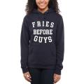 Navy Blue Fries Bee Guys Fleece Pullover Kangroo Winter Hoodie. 