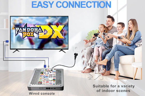 Pandora%20box%20DX%205000+%20Arcade%20Game%20Audio%20Kit%20HIVI%20Stereo%20Box%20Controller%20Set%20Wired%20Controller%20Power%20Adapter%20Speaker%20-%20Image%202