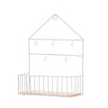 Creative Wall Mounted Shelf (Hooks) by Matrix | Key and Mail Holder | Entryway Wall Rack & Organizer | Mail Holder with Key Hooks for Decor & Organzing | Wall Home Iron Wall Hanging Rack. 