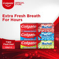 Triple Fresh Deal - Colgate MaxFresh Spicy Fresh + Peppermint Ice + Citrus Blast 125g x 3. 