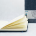 A5 Plain Journal, Notebook, Diary. 120 gram/sm Ultra Thick Grainless Pages, 160 Blank Sheets, Premium Vegan Leather Hard Cover,, Pocked in the back , Bookmark and Elastic Enclosure, 100% Recycled Ivory Color Pages, Round Corners. 