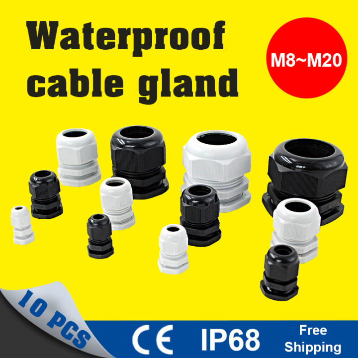 Mixed Size M8 To M20 Cable Wire Protector Kit Waterproof IP68 Nylon ...