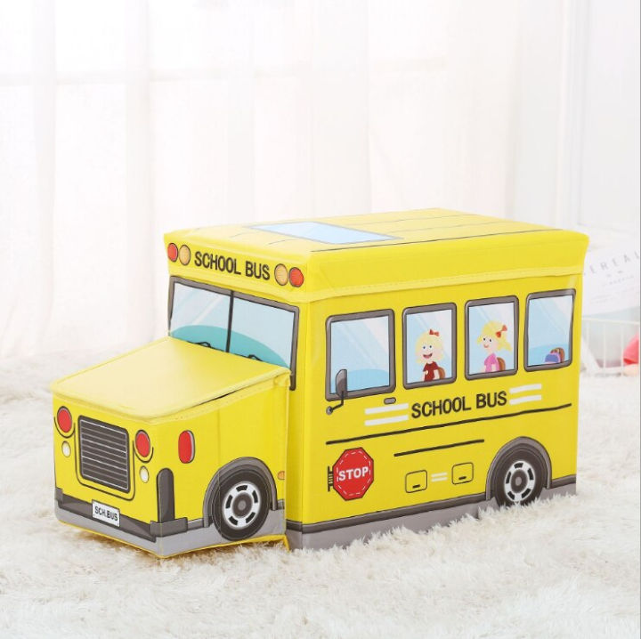 Multi-Functional%20New%20School%20Bus%20Shape%20Baby%20Toys%20Organizer%20for%20Kids%20Clothes%20Toy%20Storage%20Box%20Folding%20Cartoon%20Car%20Storage%20Basket%20Sundries%20Bin%20Children%20Storage%20-%20Image%202