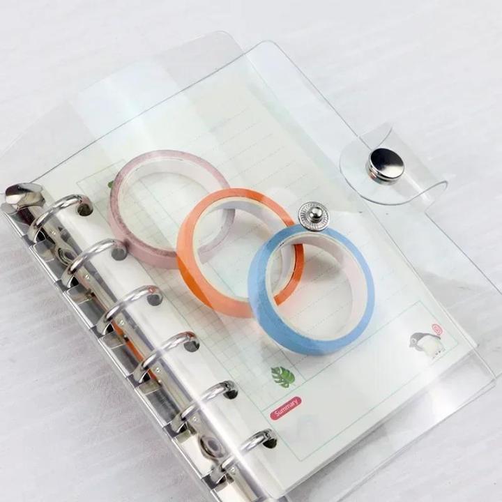 2024%20A5%20A6%20A7%20Transparent%20Notebook%20Cover%20Loose-leaf%20Ring%20Binder%20PVC%20Waterproof%20Clear%20Filing%20Products%20Folders%20Office%20School%20Stationery%20Myhappinessisyou%20-%20Image%202