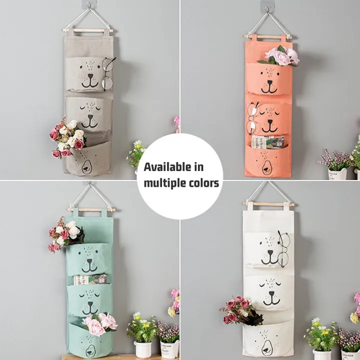 3%20Pockets%20Cute%20Wall%20Mounted%20Storage%20Bag%20Closet%20Organizer%20Clothes%20Hanging%20Storage%20Bag%20Children%20Room%20Pouch%20Home%20Decor%20-%20Image%203