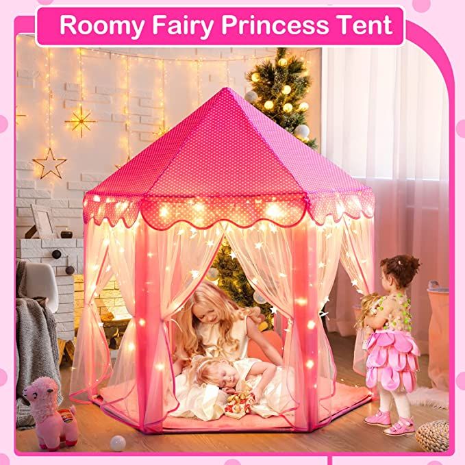 Children%E2%80%99s%20Indoor%20And%20Outdoor%20Hexagon%20Fairy%20Princess%20Castle%20Play%20Tent%20House%20-%20Image%209