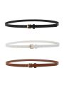 BB white Ladies Waist Belts Leather Female Wide Belt Waistband Solid Waist Band. 