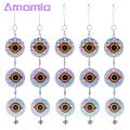 Amamia Hanging Anti Bird Rod Multi-purpose Scary Owl Eyes Reflective Wind Twisting Hanging Bird Deterrent Rod. 