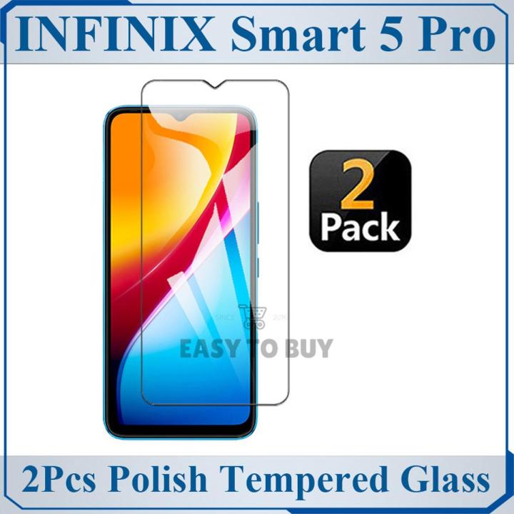Infinix Smart 5 Pro Polish Glass Screen Protector For Infinix Smart 5 Pro - 2Pcs