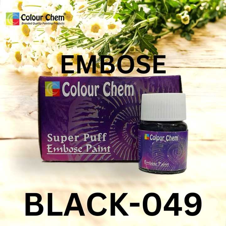 01Pcs Colour Chem Official Emboss Fabric Paints – 3D Appearance And Hence Embossed Painting for Clothes