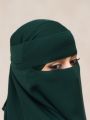 EMERALD GREEN FORHEAD NIQAB SUPER BREATHABLE & COMFY. 