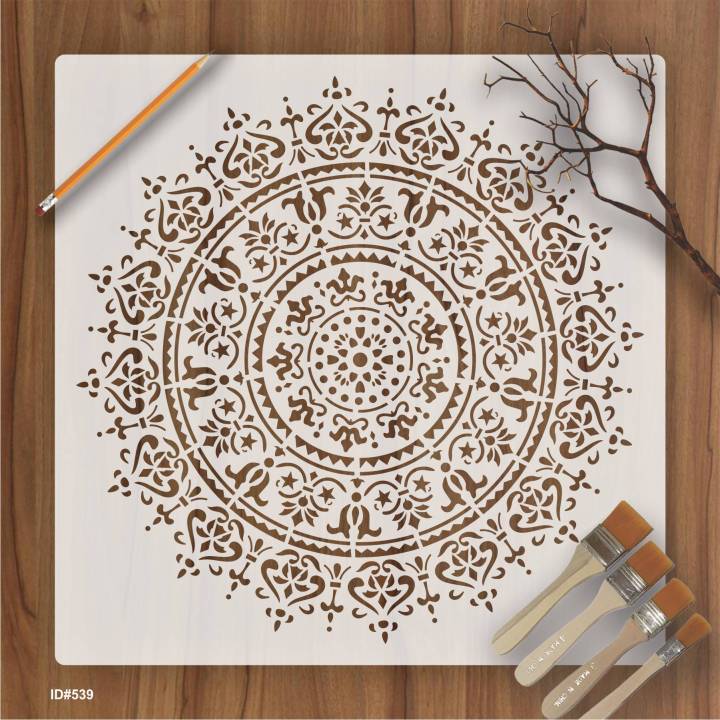 Geometry Mandala Stencil Wall Painting Scrapbook Template Decorative ...