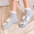 【ETOP】Winter Cartoon Warm Sleep Socks Towel Socks Floor Socks Coral Velvet Thickening. 