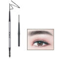Eyebrow Pencil Women Professional Micro Brow Pencil with Spoolie Brush Dual-Ended Pencil Longwearing Waterproof Eyebrow Pencil. 