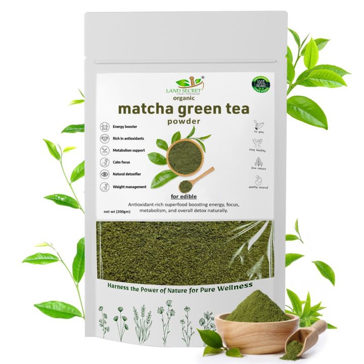 Land Secret Organic Matcha Green Tea Powder – Premium Japanese ...