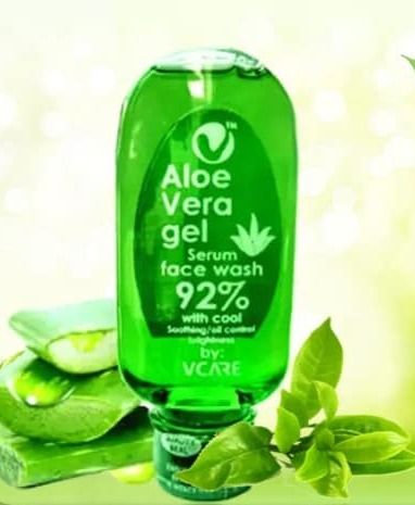 Aloe Vera Face Wash (100ml) By Vcare Products) | Extracts from Aloevera Gel and Neem Serum | Aloe vera face wash for oily skin