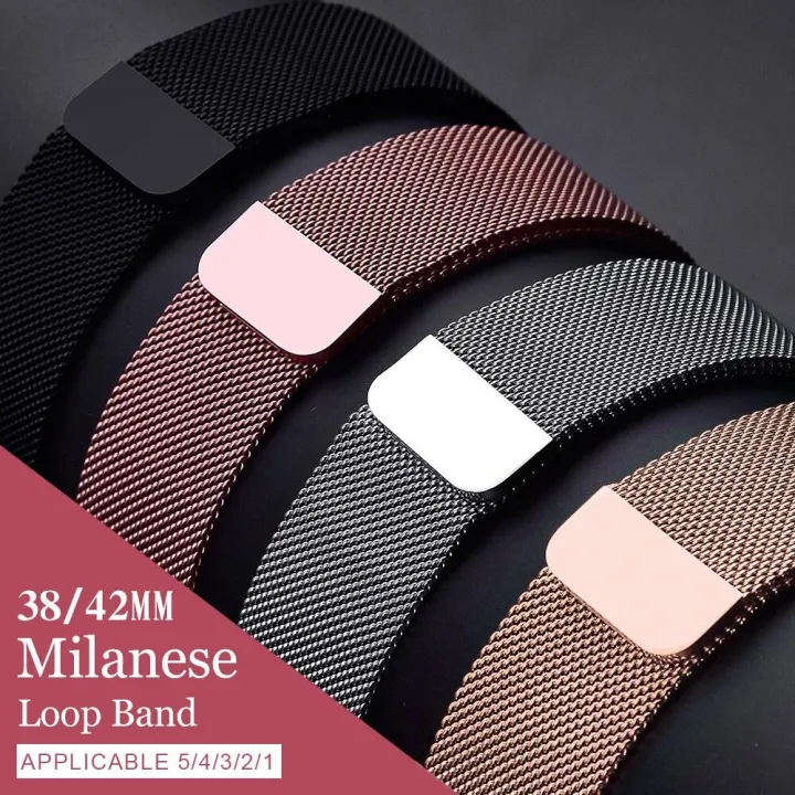 42mm/38mm%20iwatch%205/4/3/2/1Stainless%20Steel%20Link%20Bracelet%20wrist%20watchband%20magnetic%20buckle%20Milanese%20Loop%20For%20Apple%20Watch%20band%20strap%20F10,%20F8,%20F9,%20C200,%20T55%20Smart%20Watch%20-%20Image%203