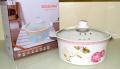 Solecasa Serving Dish With Glass Lid - Heat Proof - 10" Inches. 