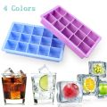 15 Square Cube Silicone Ice Cube Trays. 