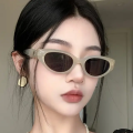 New retro small cat eye sunglasses for men and women with UV 400 protection frame. 