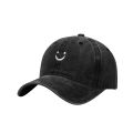 ins new emoji smiley face washed old baseball caps men's and women's street trend caps amazon hat tide. 