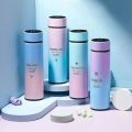 Temperature Display Vacuum Insulated Water Bottle 500ML, Thermos Flask Made of Premium Stainless Steel Coffee Cup Thermal Mugs Hot And Cold Water Bottle Temperature Bottle for School Kids Water Bottle for Girls Temperature Water Bottle. 