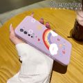 chenyyka For OPPO Find X2 Lite Reno 3 Pro 5G Find X2 Neo Case Lovely Rainbow Pattern Square Creative Soft Silicone Edge Pattern Phone Case Full Cover Lens Camera Protection Cases Shockproof Phone Cover. 