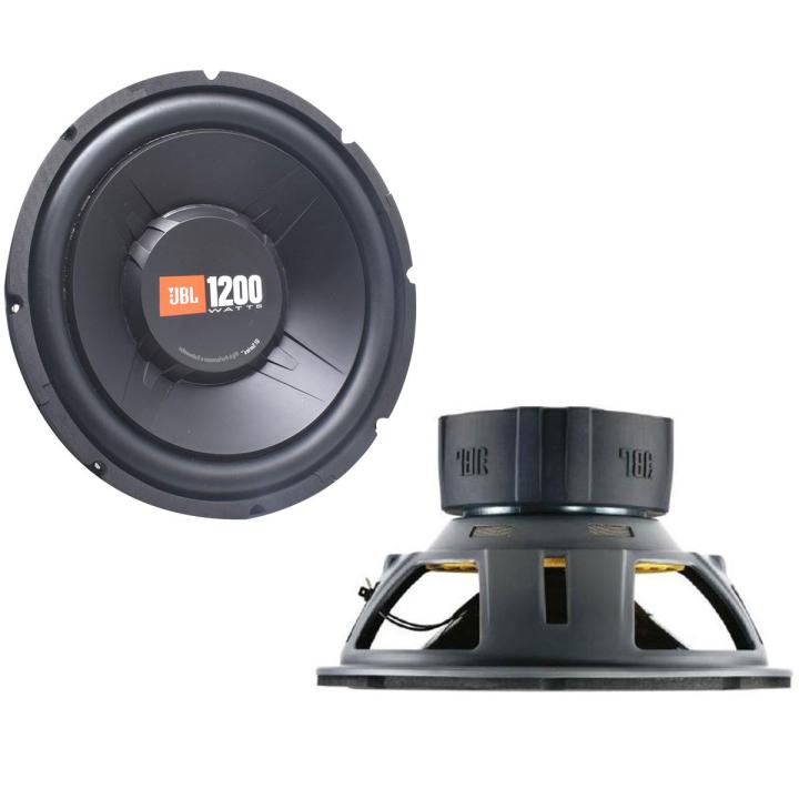 JBL 12 Inch 1200 Watt Peak 275 Watt RMS SVC Subwoofer - Grey & Black Car Audio Video Speaker Woofer - GT5-S12