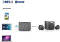 Seenda IBT-08 NFC Bluetooth Music Receiver with USB Charging Port – Wireless Audio Adapter for Android, iPhone, iPad, PC, Car Stereo and Built-in Microphone – Black. 