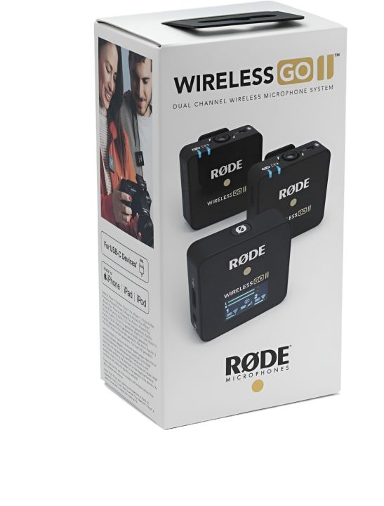 Rode Wireless GO II Single Compact Digital 2.4 GHz Mic shops System/Recorder (Black)