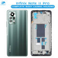 Infinix Note 11 Pro Housing Middle Frame With Side Button and Camera Lens Complete Body Casing Replacement For Note 11 Pro - Green. 
