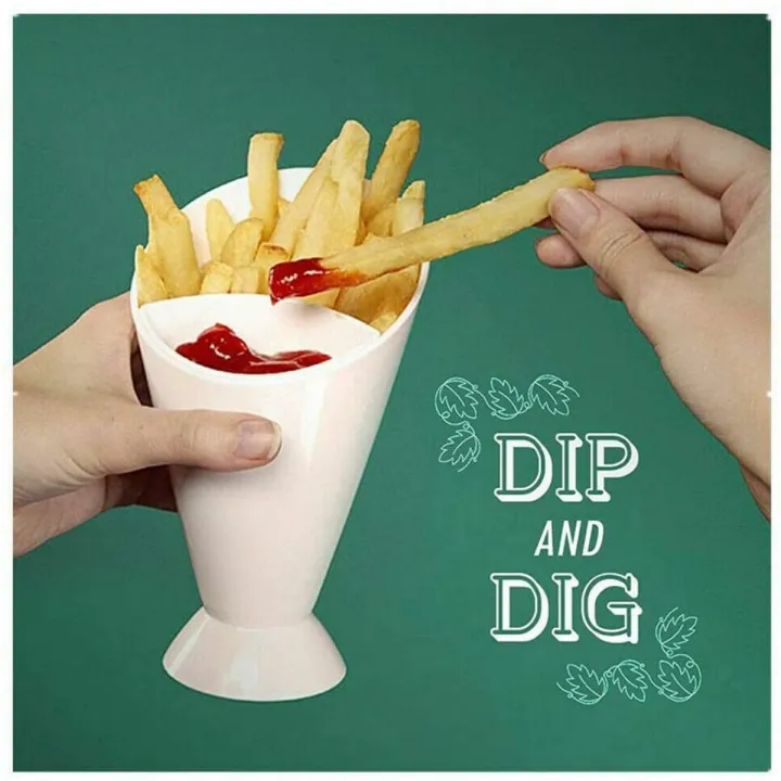 Dipper%20Fry%20Snack%20Cone%20Stand%20French%20Fries%20Sauce%20Ketchup%20Dip%20Holder%20Container%20Cup%20-%20Image%203