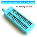 40Pin ZIF Test Locking Socket 40 Pin Integrated Circuit IC Test Socket Locking Seat ZIF ZIP IC Test Tester Board Socket. 