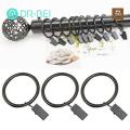 Curtain Hanging Rings 10pcs Strong Metal Curtain Clip Rings Easy to Use Space-saving Load-bearing. 