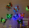 Pack of 6 LED Butterfly Wall Stickers For Bedroom Decoration. 