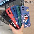 chenyyka For vivo V17 Case Fashion Doraemon Pattern Soft Phone Cases Thin Side Square Edge Casing Pattern Silicone Softcase Cover Shockproof Protection Cases. 
