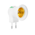 E27 220V Screw Mouth Night Light Can Tilting EU Lamp Holder With Switch Round Foot Wall Type Lamp Shades Stable performance and easy to install. 