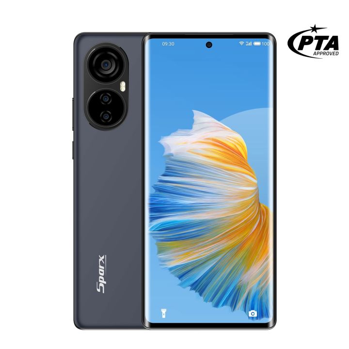 Sparx Edge 20 Pro - 108MP Triple Camera, 6.67” AMOLED Display, 8GB RAM, 256GB Storage, 65W Fast Charge, Mediatek Helio G99, Android 13, Twilight Black & Sparkling Blue - PTA Approved