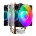 【ZOSR】CPU Cooler Cooling Fan 3PIN 4Pin Ventilador Silent for Intel 775 1150 1151 1155 1200 1366 2011 X79 X99 AM3 AM4 Radiator. 