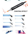 24pcs Set of Sketch Markers Copic Twin Double Headed Markers ink markers for Drawing Touch Sketch PMP 12,24,36,48,60,80. 