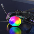 Lenovo G30 LED Gaming Headphones USB&3.5MM Wired Headsets With Microphone 7.1 Surround Sound Retractable Active Noise Cancelling Headphone Over Ear Earphone. 