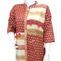 Traditional Pure Cotton Rayon Red Kurti with Trouser Eid Collection. 