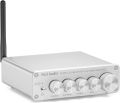 Fosi Audio BT30D-S Bluetooth 5.0 Stereo Audio Receiver Amplifier 2.1 Channel Mini Hi-Fi Class D Integrated Amp 50 Watt x2+100 Watt for Home Outdoor Passive Speakers/Subwoofer Powered Subwoofer. 
