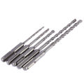 (Pack Of 5pcs/set) 2 Pits 2 Slots SDS Shank Electric Hammer Drill Bit Set SDS PLUS Rotary Hammer Impact Drill Bit Concrete Hilti Drill 4mm 5mm 6mm 7mm 8mm. 