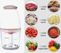 Osaka 700ml Multi-Purpose Electric Meat Grinder & Food Processor – High-Speed Kitchen Chopper for Meat, Vegetables, Garlic, Nuts & Baby Food – Compact Stainless Steel Blade Grinder. 