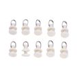 Simple 10Pcs For Drapes, Sheer, Valances Hanging Curtain Tracks Accessories Curtain Accessories Curtain Hook Curtain Pulley Curtain Track Curtain Roller. 